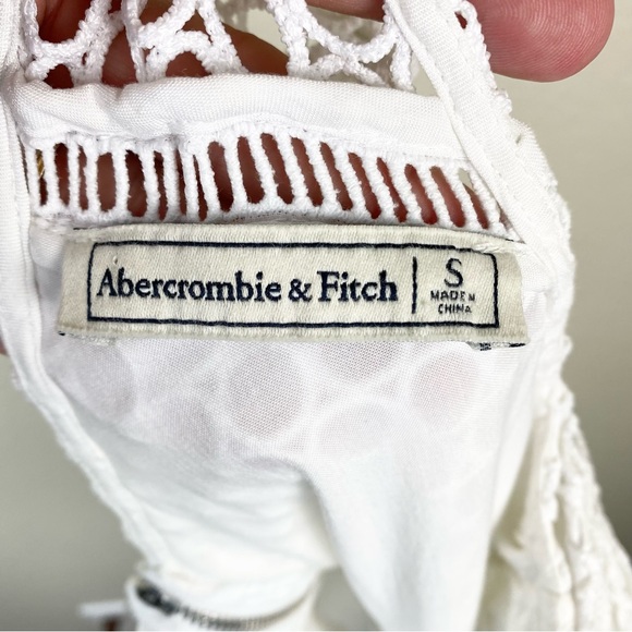 Abercrombie & Fitch White Lace Midi Dress S - Picture 4 of 14